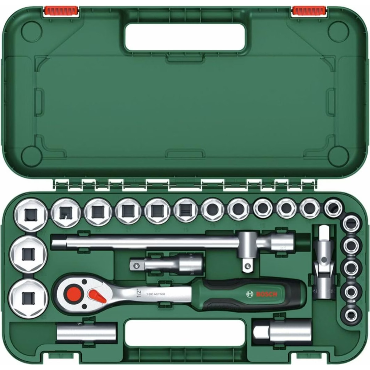 Set 25 pièces avec cliquet 1/2' - BOSCH - 1600A02Z9F