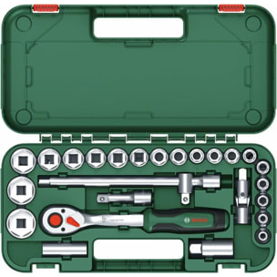 Set 25 pièces avec cliquet 1/2' - BOSCH - 1600A02Z9F