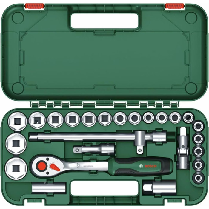 Set 25 pièces avec cliquet 1/2' - BOSCH - 1600A02Z9F