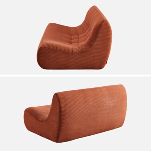 Chauffeuse velours côtelé 2 places SOKOL