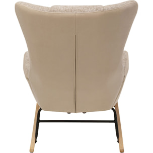 Fauteuil à bascule Romeo beige Kare Design