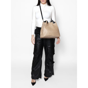 Borsa a spalla da Donna Elektra in Vera Pelle Made in Italy 29x32x17 cm