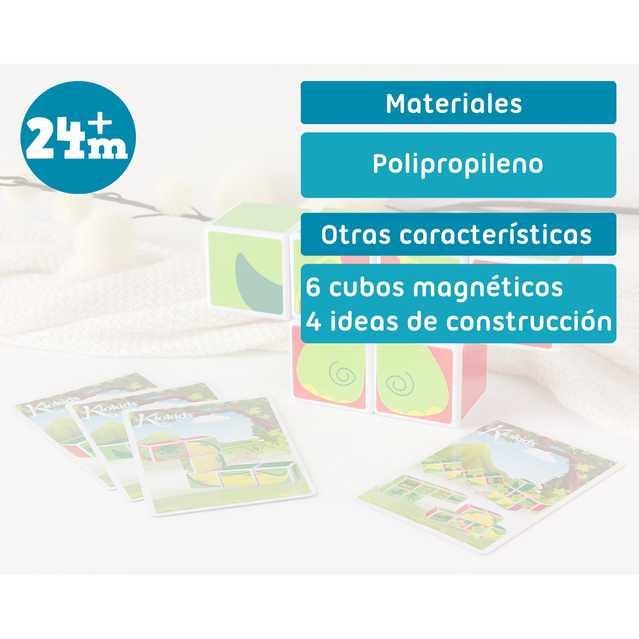 PUZZLE MAGNÉTICO CON TARJETAS DE ACTIVIDADES 6 PIEZAS