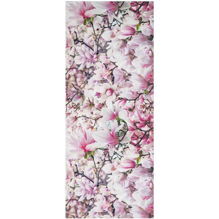 Tappeto EMOZIONI MAGNOLIA moderno fiori bouquet floreale lavabile antiscivolo passatoia multiuso bagno cucina ingresso