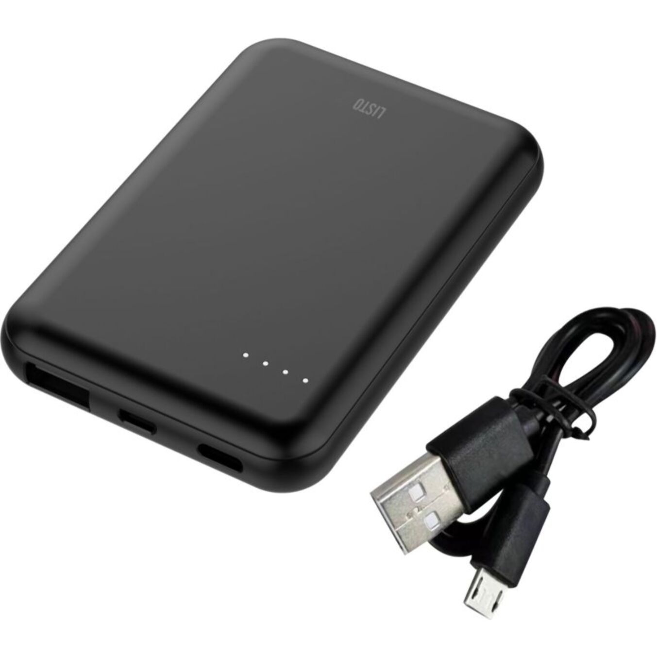 Batterie externe LISTO 5000 mAh USB C noir