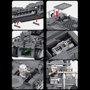 Karl Mortar CONVOY MILITAR XL 4158 piezas