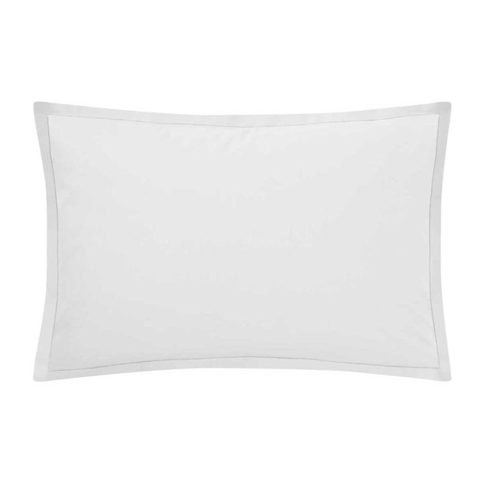 Taie d'oreiller unie coton, Made in France, TOUT DOUX , Blanc