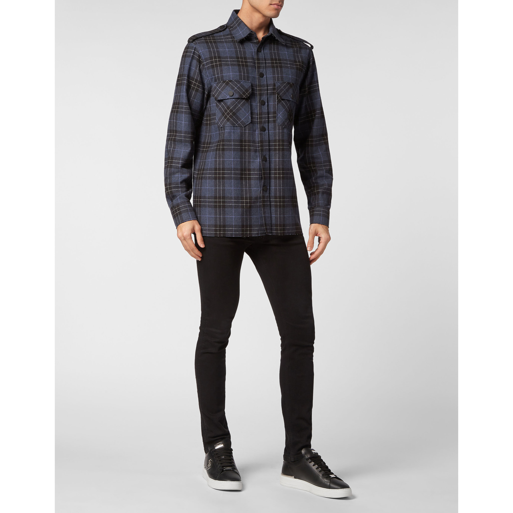 PHILIPP PLEIN Camisa Oversize Fit SKULL&BONES