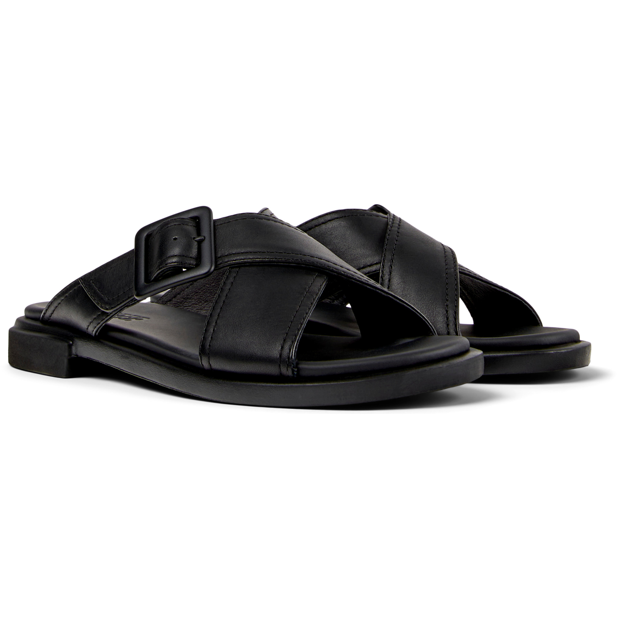 Sandalias - CAMPER Edy - Negro - Cuero liso