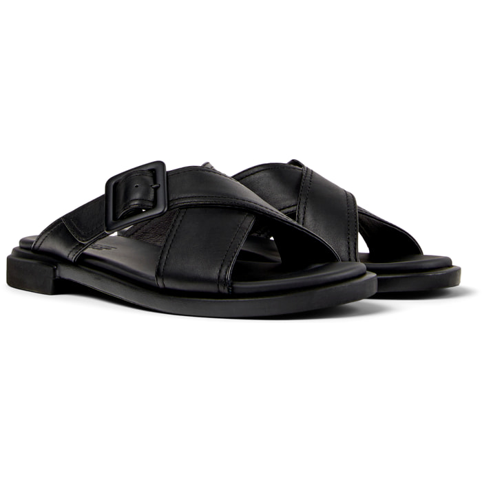 Sandalias - CAMPER Edy - Negro - Cuero liso