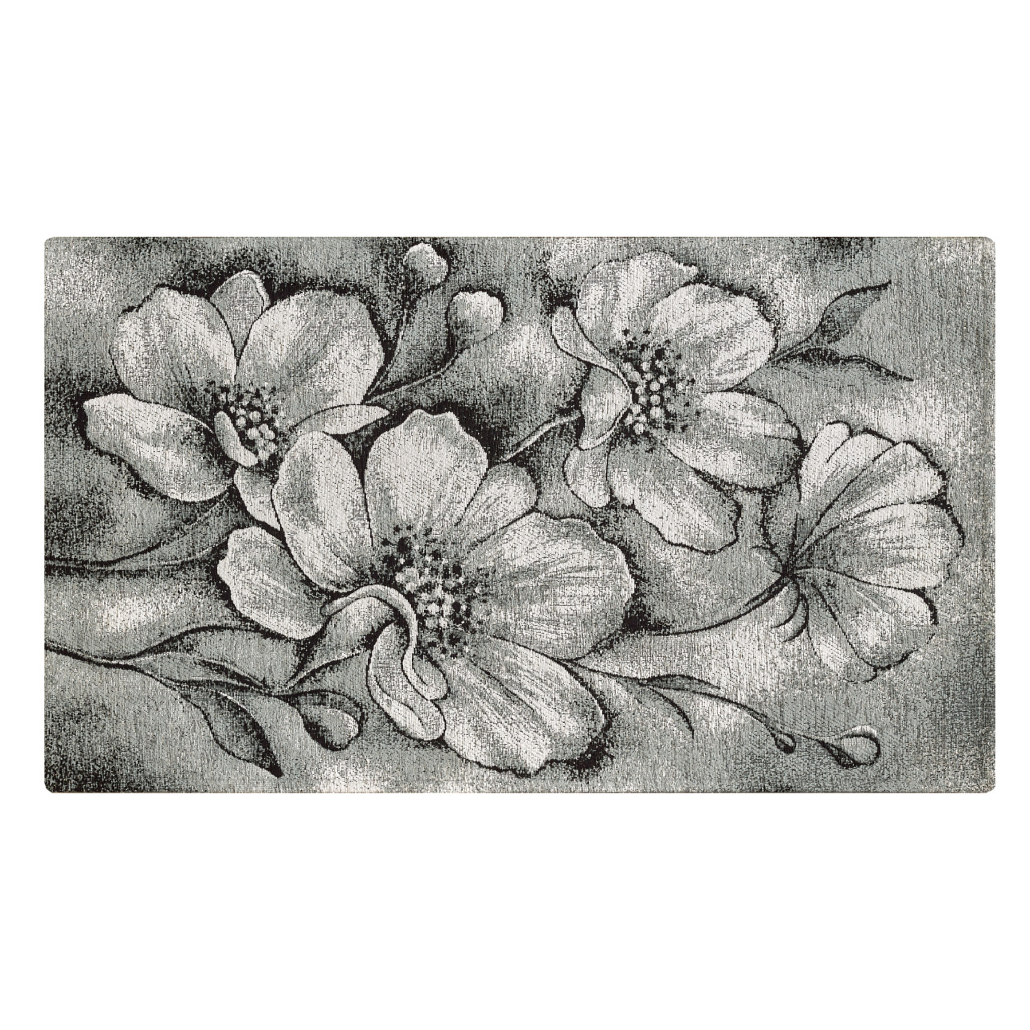 Tappeto Jacquard Ideale Salotto Camera Ingresso Made In Italy Antiscivolo, Lavabile, Morbido Disegno Asturia Grigio By Suardi