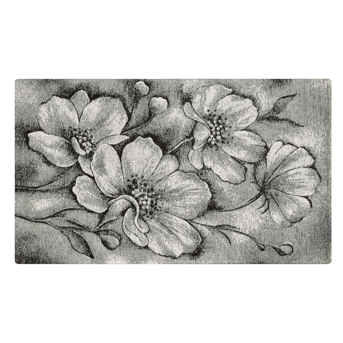 Tappeto Jacquard Ideale Salotto Camera Ingresso Made In Italy Antiscivolo, Lavabile, Morbido Disegno Asturia Grigio By Suardi