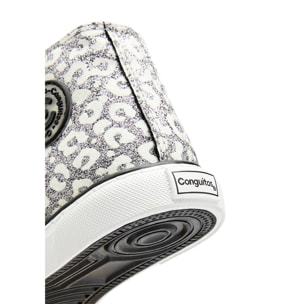 Zapatillas Altas De Niña Con Purpurina