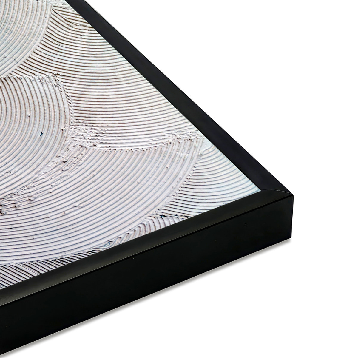 Affiche encadrée motif géométrique spirales grises Affiche + cadre en métal - Noir