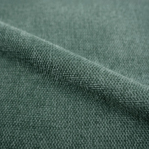 Chaise en bois d'hévéa et tissu vert chiné - Héloïse