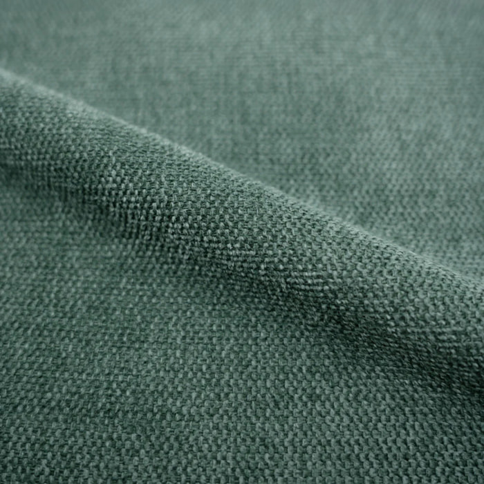 Chaise en bois d'hévéa et tissu vert chiné - Héloïse