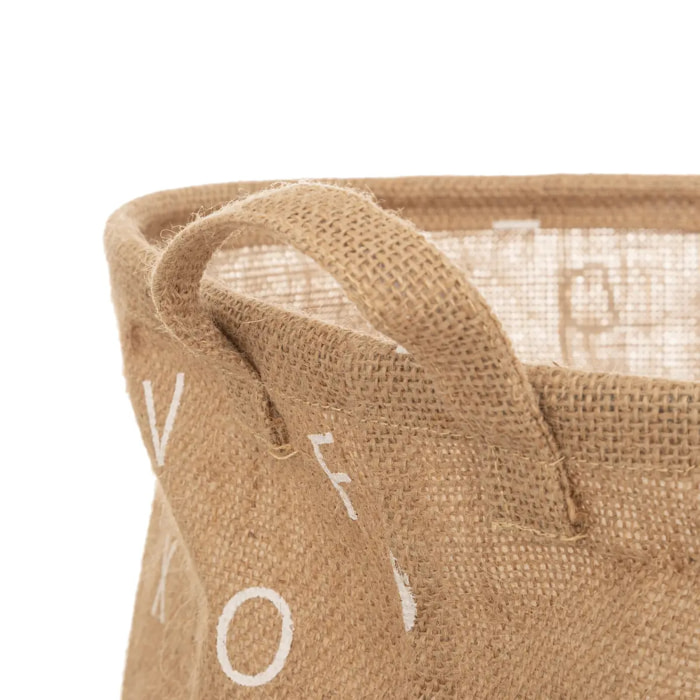 Panier enfant "Alphabet" jute D35cm