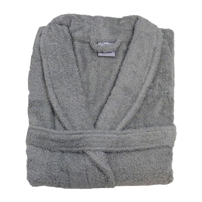 Peignoir de bain uni et coloré - Gris clair