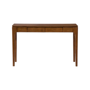 Console bois d'hévéa placage frêne 2 tiroirs ALIENOR