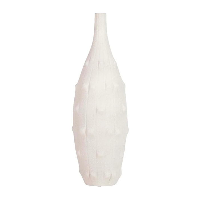 Florero Cerámica Beige 20x20x65 Cm