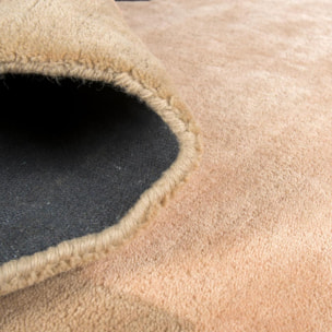 Tapis tufté main en laine et viscose - OVOL - doux, soyeux et épais