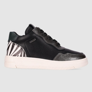 Deportivos de Piel - Negro - Tacón: Bajo