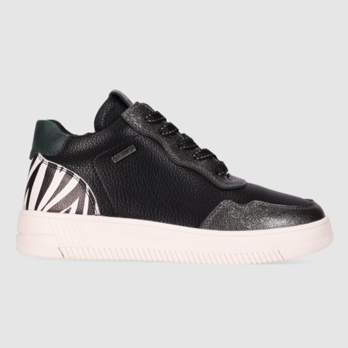 Deportivos de Piel - Negro - Tacón: Bajo