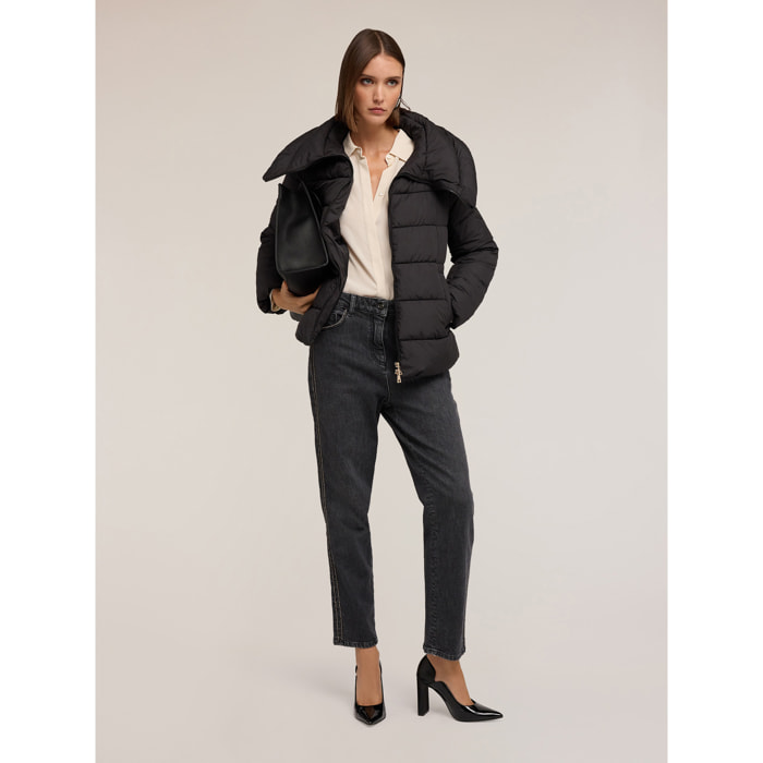 Motivi - Piumino pesante con collo alto - Nero