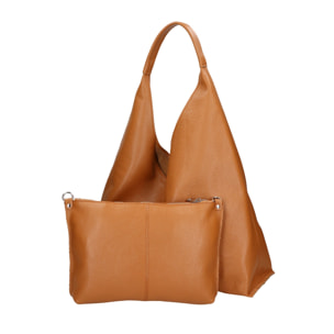 Borsa a spalla da donna - Modello Ginger - Vera pelle - 25.0 x 14.0 x 13.0 cm