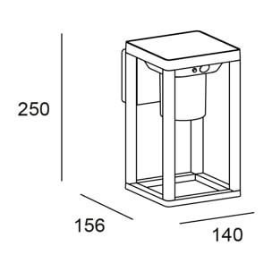 Forlight Bow - Aplique Solar Exterior LED 3W. Aplique de Pared con Placa Solar para Jardín | Terraza. Blanco Cálido 3000K. Colo