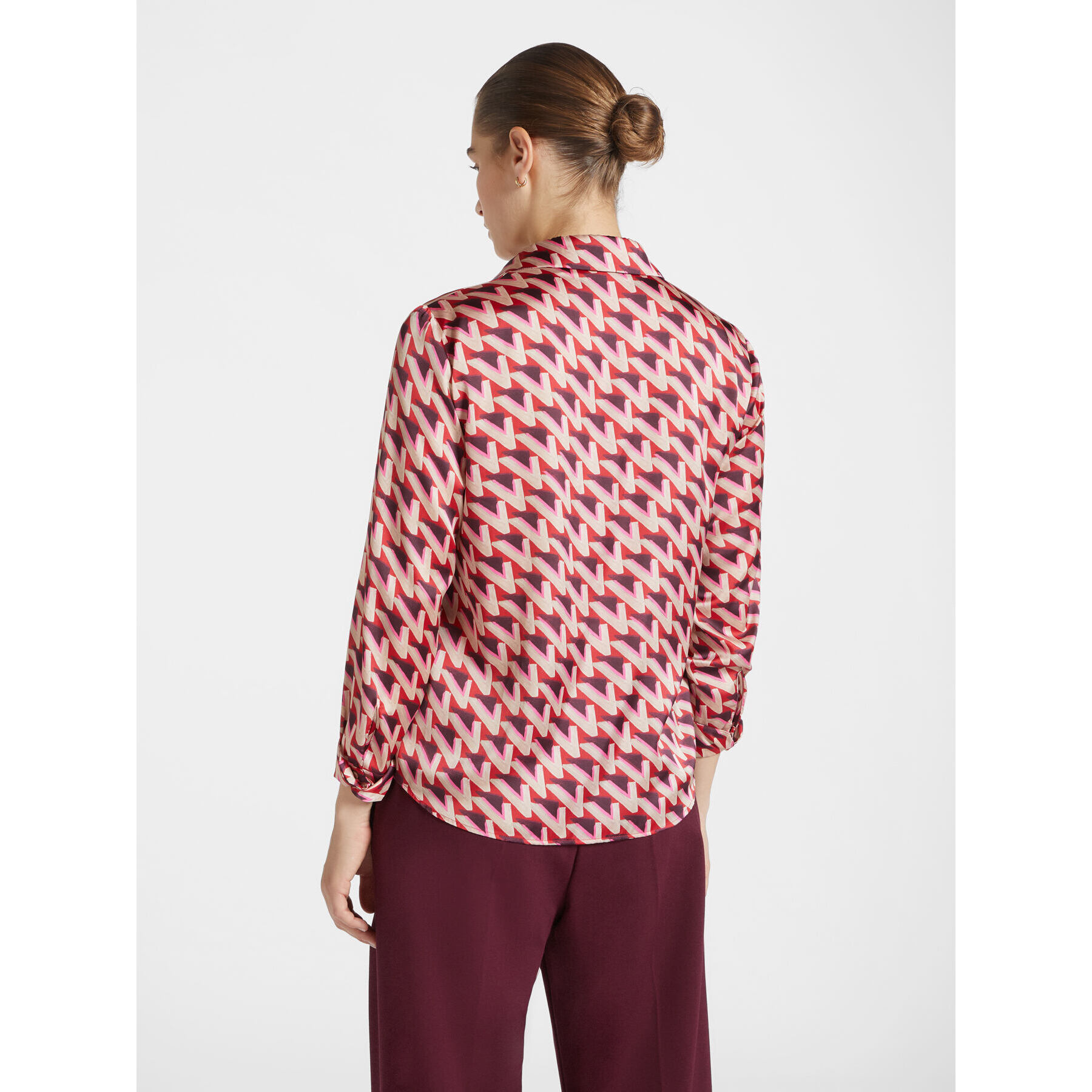 Elena Mirò - Camisa estampada - Rojo