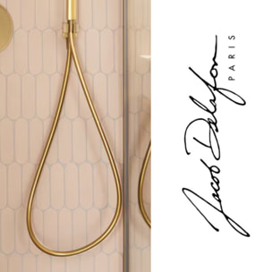 Flexible de douche 160 cm lisse anti-torsion laiton brossé