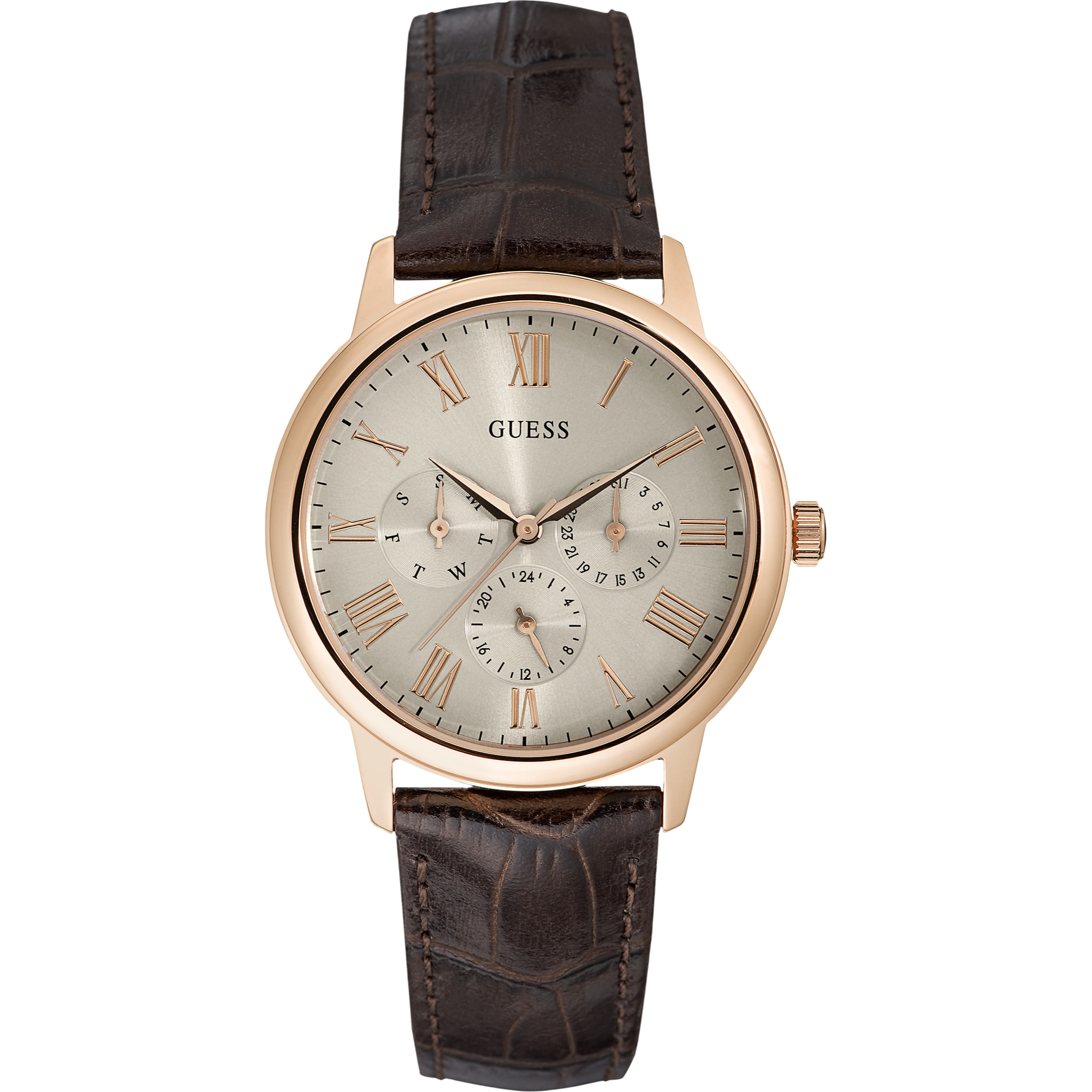 Reloj Guess W0496G1 Hombre Analogico Cuarzo con Correa de Piel