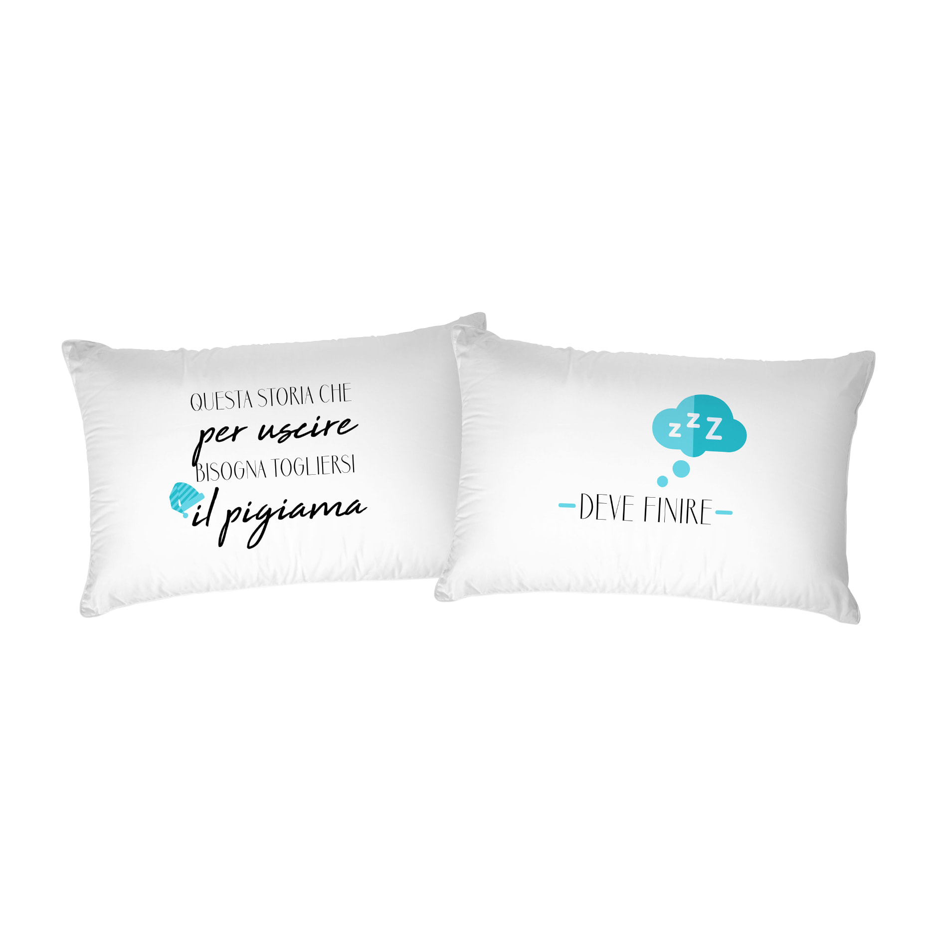 COPPIA FEDERE PRINTED, 100% Cotone, Stampa Digitale, Made in Italy - 35