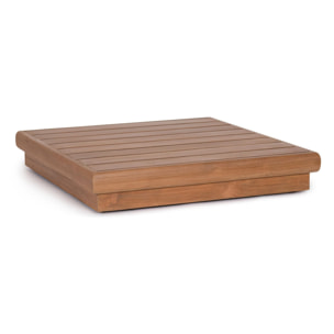 Tavolino basso BILBAO in legno teak, 94×94×17 cm