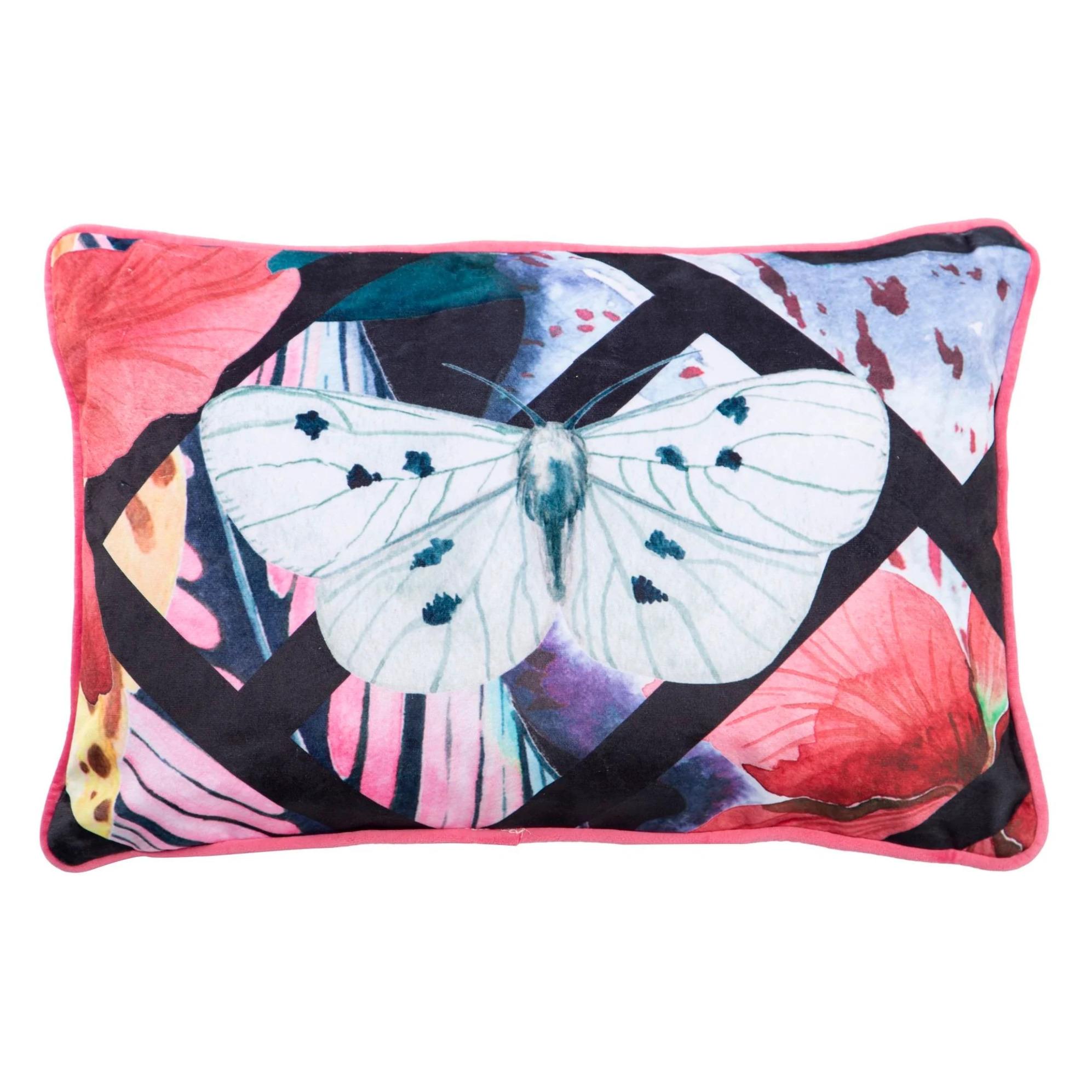 Cojin Butterfly Costa Velvet 45x13x30 Cm