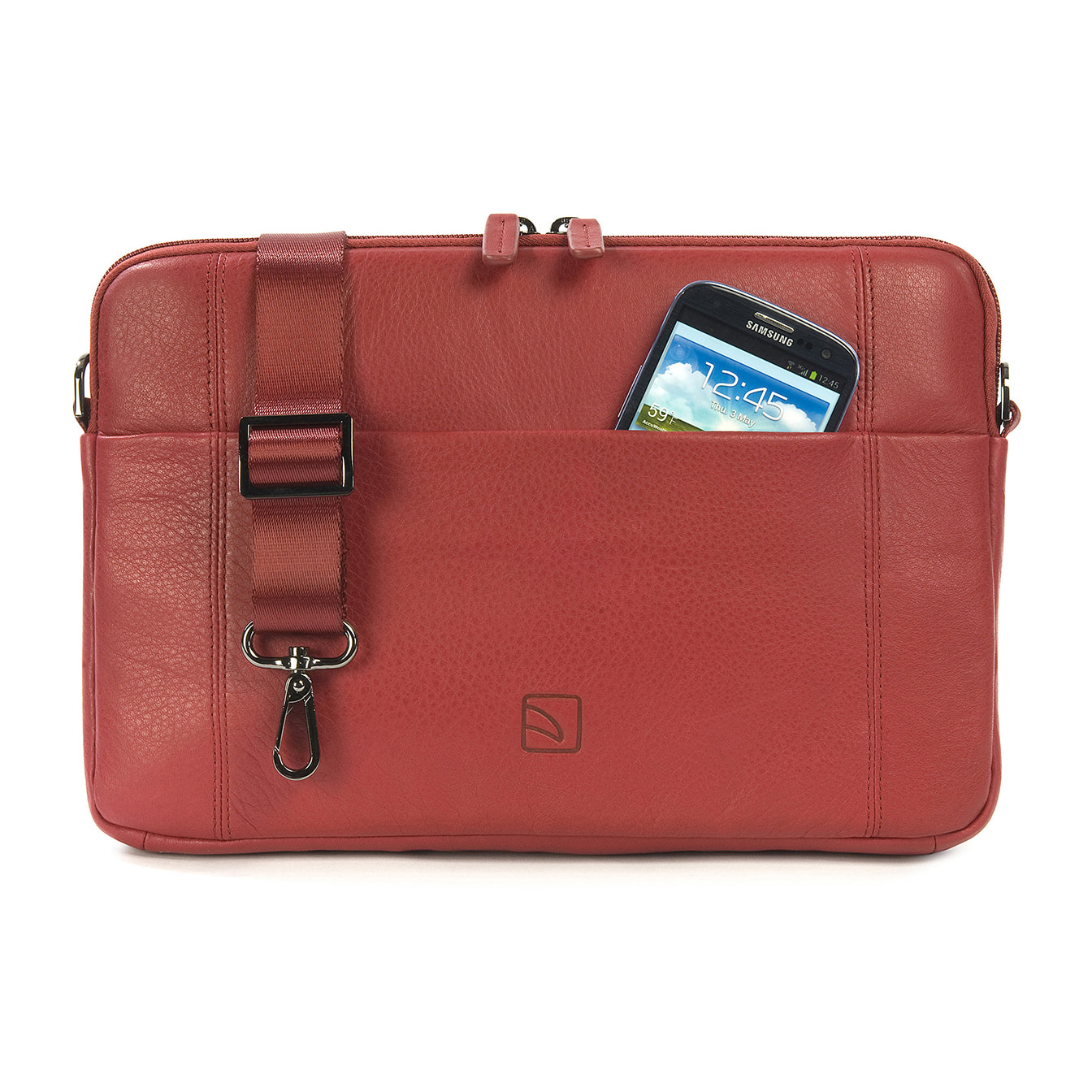 Borsa a tracolla  unisex In Vera pelle Made in Italy 34x23x8,5 cm