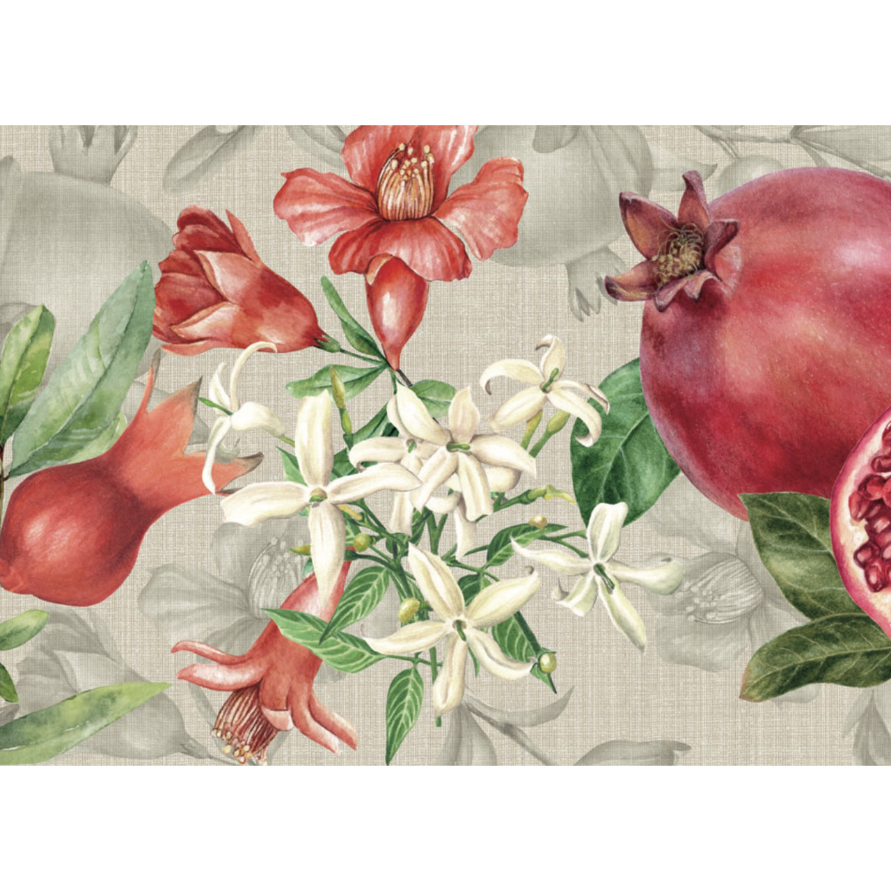 Tappeto Passatoia Cucina Con Retro Antiscivolo Antisfilo Linea Futura Melograna