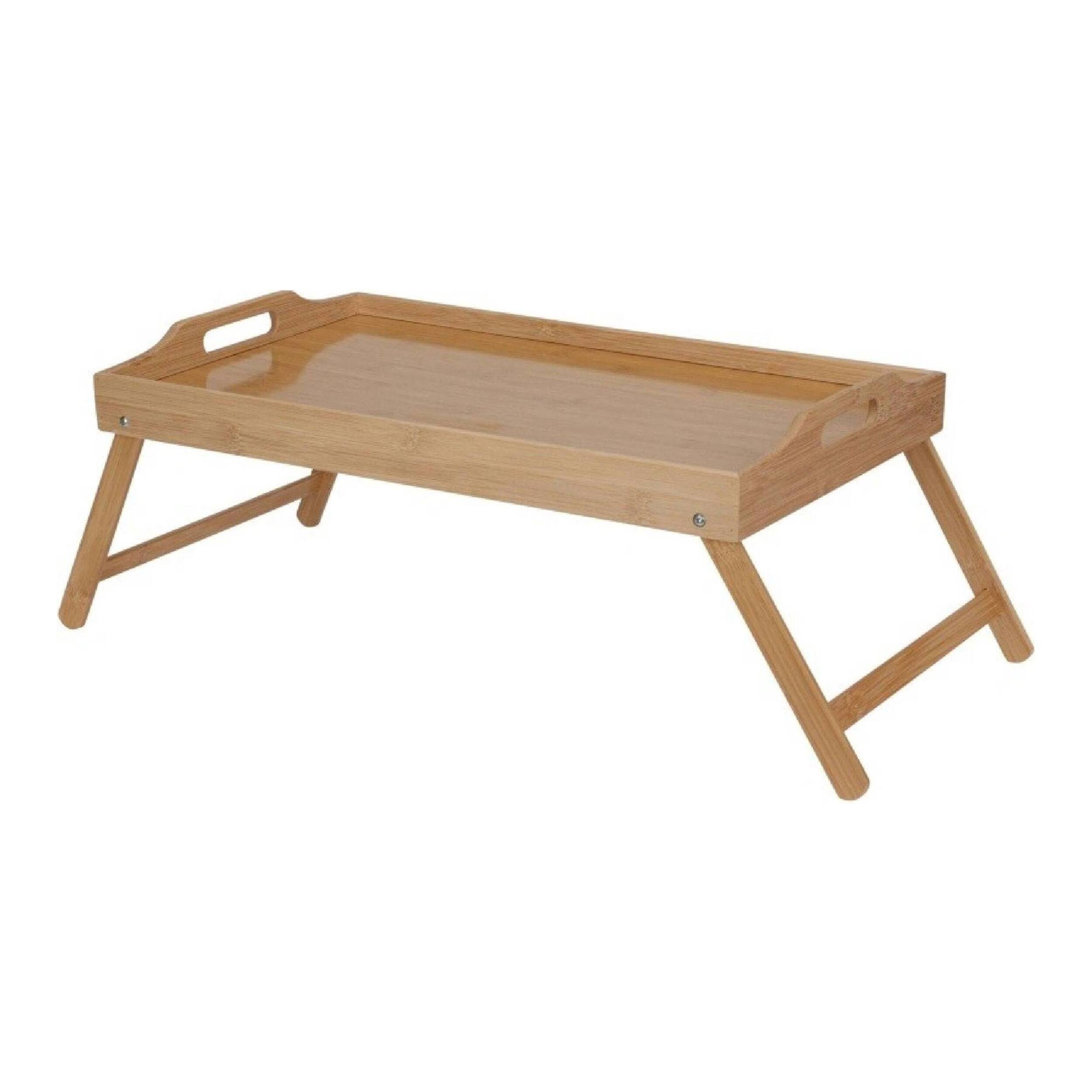 bandeja de servicio para cama de bambú de 50x30cm