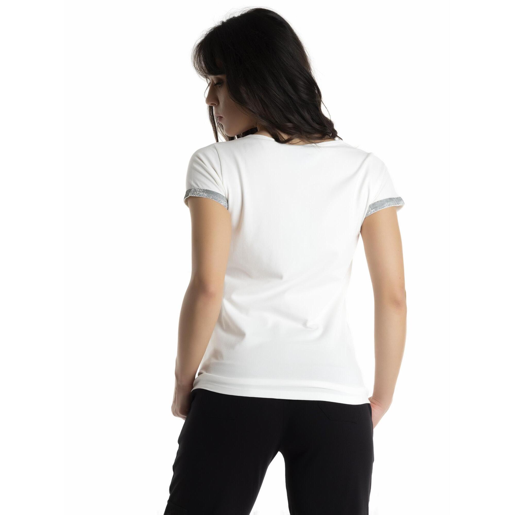 T-shirt con logo a maniche corte da donna Precious