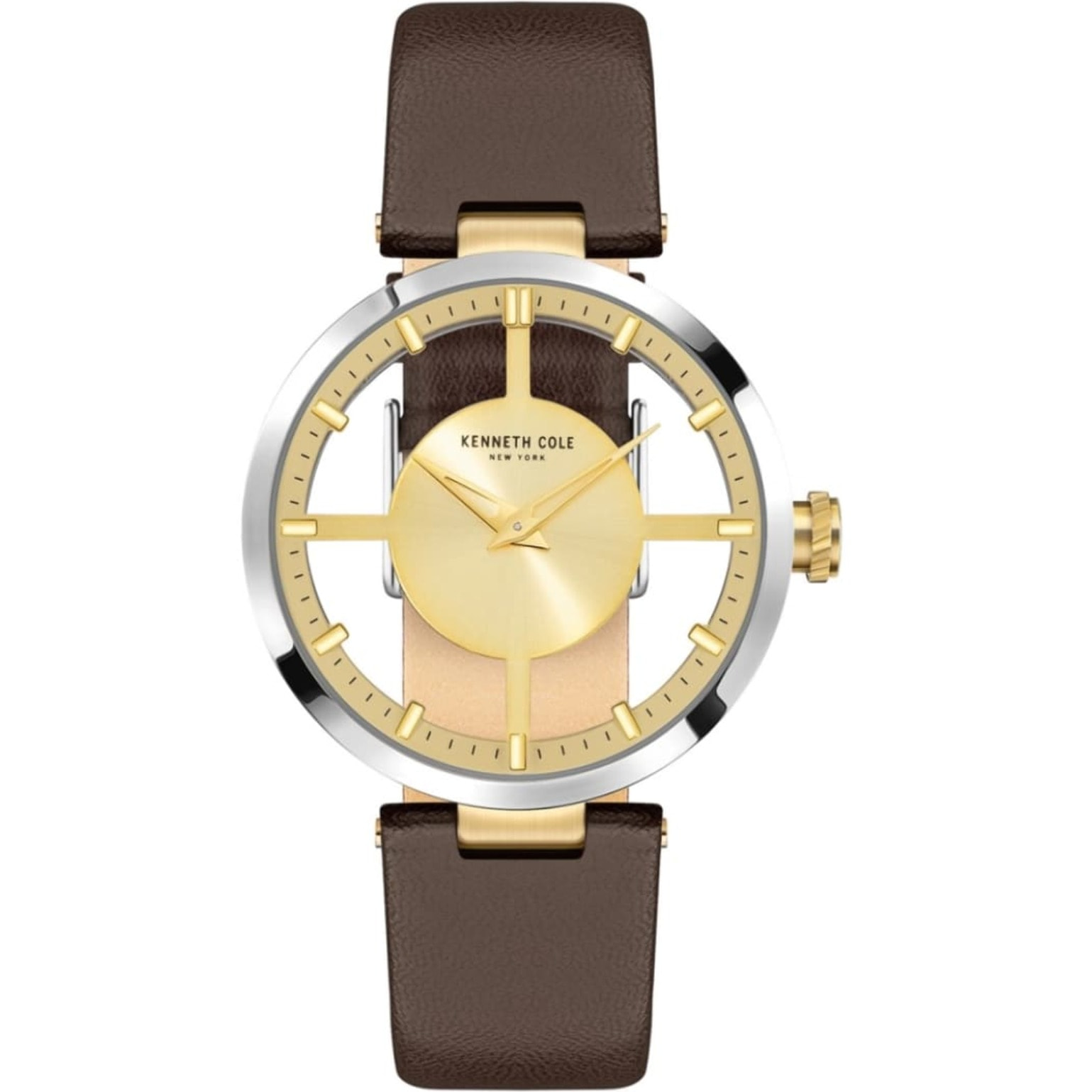 Reloj Kenneth Cole 10022539A Mujer Analogico Cuarzo con Correa de Cuero