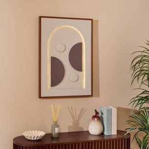 Toile LED Tiara rectangulaire 48x68cm blanc