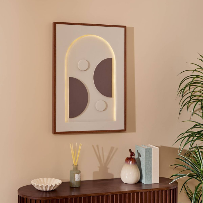 Toile LED Tiara rectangulaire 48x68cm blanc