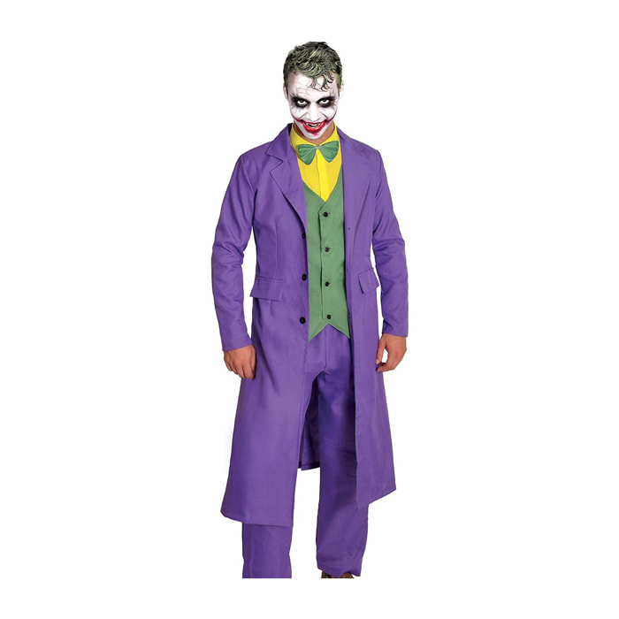 Costume Completo Joker Adulto Prodotto Originale Dc Comics