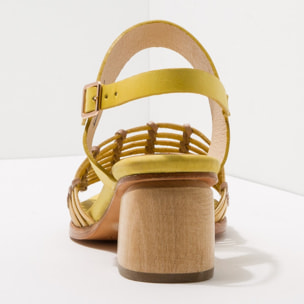 Sandalias S3145 BRAIDED YELLOW / VERDISO color Yellow