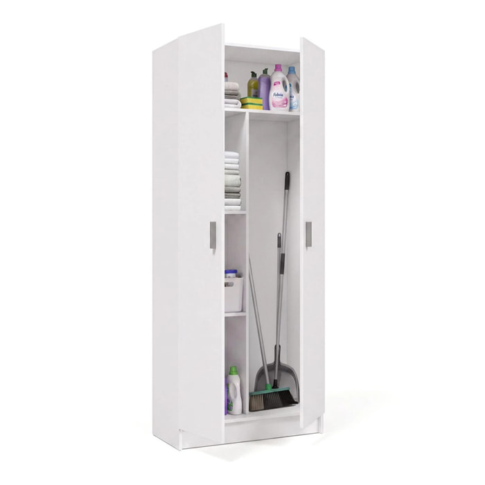 Armario de 2 puertas en blanco artik 73x180 cm Multi Useful 73 Blanco