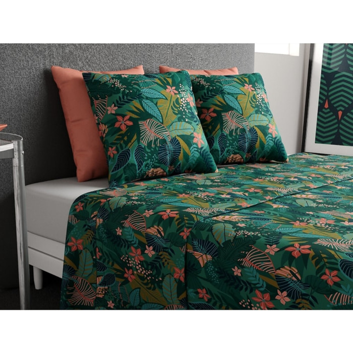 Parure De Drap 3pcs avec Drap housse Bonnet:25cm 100%coton 57fils Zania