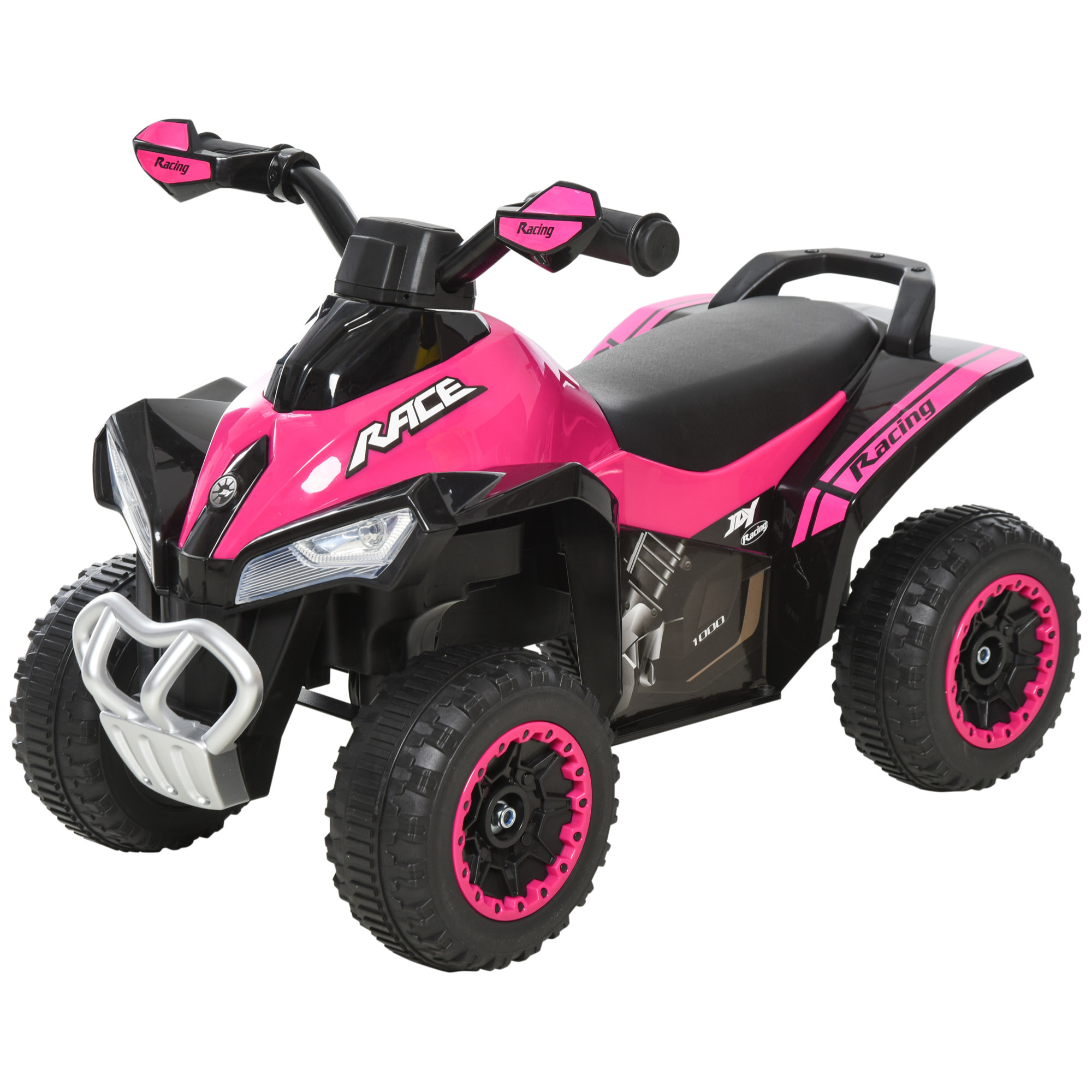 Quad Correpasillos para Niños con Luces y Música Rosa