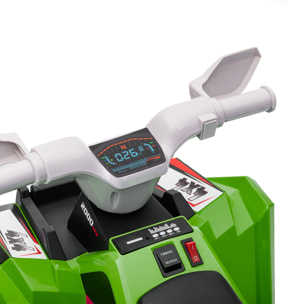 Quad Eléctrico para Niños 6V, Quad para Niños de 18-36 Meses con Avance y Retroceso, Velocidad de 2,5 km/h, Verde