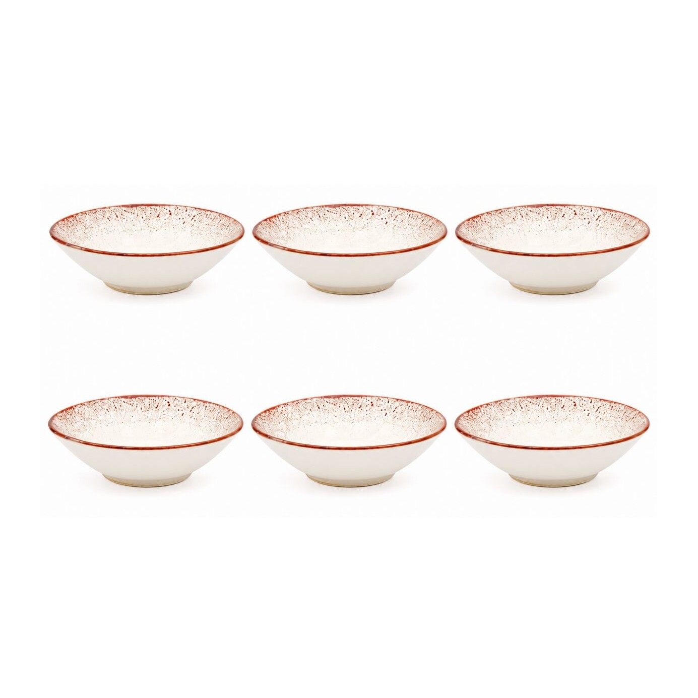 Lot de 6 assiettes creuses, Agate